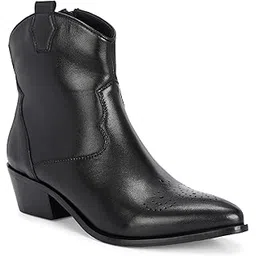 RANGER Women's Leather Chelsea Boots | Slip-On & Zip Ankle Booties | Stylish, Comfortable Footwear for Casual & Everyday Wear