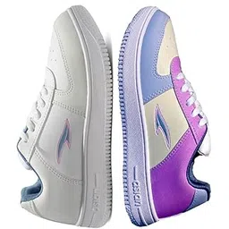 Women's Trendy-21 Casual Sneaker Colour Changing Shoes with Extra Cushion Lightwight Lace-Up Shoes for Women's & Girl's, White - 5 UK