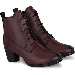 Women's Black/Cherry lace up Booties