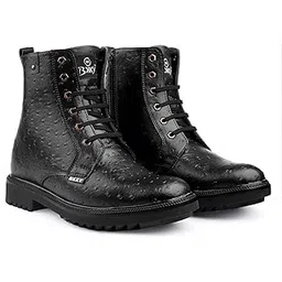 Men's 4 Inch Hidden Height Increasing Casual Formal Sneaker Laceup and Ankle Derby Boot.