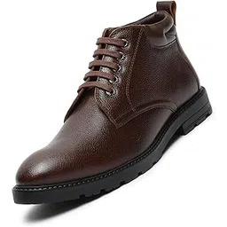 Chukka Boots for Men | High Ankle Leather Boots | Formal Office & Business Wear | Versatile Hiking and Casual Shoes | Stylish and Durable Formal for Men (LSBT-WBND_)