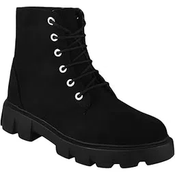 Comfortable Alluring Boots for Women | Extra Cushioned Foot Bed and Skin Friendly Ankle Boot with Low Heels | Trendy, Stylish & Casual Boots | Winter, Snow & Holiday Outings