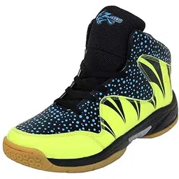 Beef Silver Men's Royal-Green Faux Leather Basketball Shoes - 5