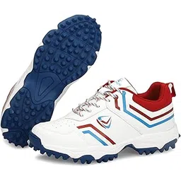 PRO KVH Men's Rubber Spike Cricket Shoes Unisex Cricket Shoes | Mid-Foot Support Heel Synthetic Limited Edition Elite Performance