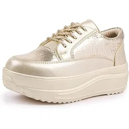 Women Casual Wedding I Glittery Embellished Sneakers I Comfortable and Stylish I Lightweight Stylish Shoes for Girls CNV4043