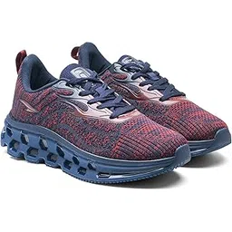 ASIAN Powerplay-29 Men's Running Shoes | Fire-Pattern Design with HexaFlow TPU Sole | Fish-Scale Yarn Upper Shoe | Premium Athletic Sporty Sneakers(Beigmustrd)-UK 10