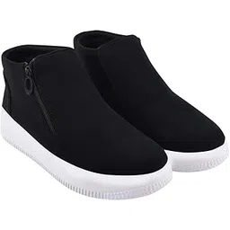 Women’s Chunky Heel Ankle Boots Side Zip Short Booties with Non-Slip Sole, Comfortable Block Heel Fashion Boots