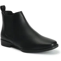 Womens Solid Comfortable Slip on Boots for Party Use I Festive Use I Outdoor Use I El-avi-wn-bt31 Black Chelsea Boot