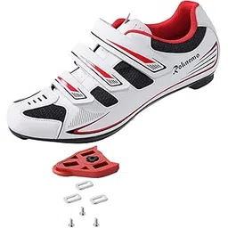 Unisex Cycling Shoes with Look Delta Cleats - Peloton Compatible Spin Shoes with SPD Clips - Indoor Road Bike Shoes for Men Women