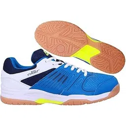 Nivia Men 147Bw04 Polyester Gel Verdict Badminton Shoes, Size 4 (Blue)