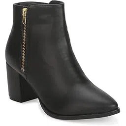Women's ST-1066 Black PU Boots