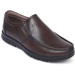 for men Leather High Ankle Formal Boot for Adult Super comfortable with cushioned insole A-1169 (Brown)