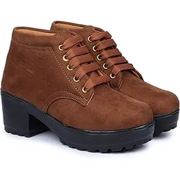 Boot Casual Outdoor High Heel Ankle For Women & Girls