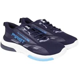 Mens Lackup Design Blue Stylish Sports Running Walking Shoes