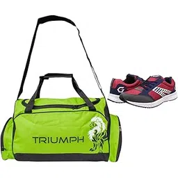 Nx-2 Red/Blue Size-7 with Triumph Gym Bag Track-1 Kb-3000 Parrot/Black