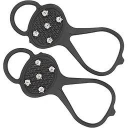 Generic Snow Shoe Spikes, Lightweight 36-49 Shoe Size Anti Slip Shoe Spikes Easy to Carry for Hiking for Skiing'