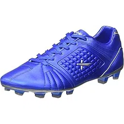 Velocity Football Shoes | Black-Silver | Size - 10 | for Men and Adult | Solid Sole | Sports Shoe |