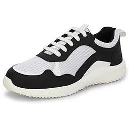 Womens Casual Shoes | Colorblock Sneakers with Ultra Soft Cushion Lace-Up Shoes All-Day Comfort | Trendy & Lightweight Design | Low Top Flat Sole (7618)