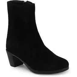The All Way Women's Slipon Side Zipper Mid Calf length chelsea Comfort Boots