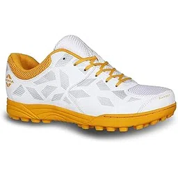 Nivia Caribean 2.0 Cricket Shoes for Mens | Rubber Stud Outsole with Mesh and PVC Synthetic Leather Upper Duofoam Soft Compressed Midsole