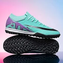 SAI INDER KALA Men's Mid-Top Soccer Cleats for Football Matches ?? Non-Slip FG/TF Futsal Indoor Shoes