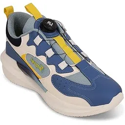 Leap7x GAMEON-1 Sports Non Lacing Walking Shoes for Kids with EVA Sole | Suitable for Running and Jogging | PU Outsole | Memory Foam Insole | Comfortable and Durable