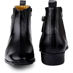 Men's Faux Leather Material Casual Formal Chelsea Slip On Outdoor Boot.