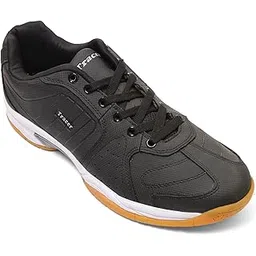 Tennis/Badminton Shoes for Men's Stylish & Comfortable, Lightweight & Breathable Footwear, PU, Lace Up Closure, Shoe for Sports, Playground, Size - 6 to 12 UK
