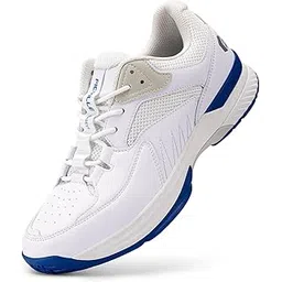Wide Width Tennis Shoes with Arch Support Non-Slip Pickleball Sports Sneakers - Court Tennis Amadeus, White, 12 X-Wide Women/10.5 X-Wide Men