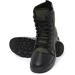 Men's Ryder Boots High Ankle Military-Style Lace-Up Boots with Anti-Slip Sole & Durable Design