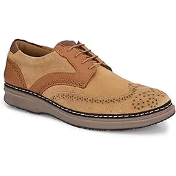 Genuine Leather Brogue Sneakers