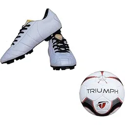 Football Pu M-90 With Gowin Football Shoe Sf-2 White Size-9