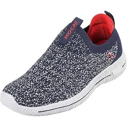 Men Mesh Material Pull-on Walking Shoes