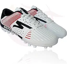 Defender Embossed PU Leather Lightweight Embossed Multipurpose Football Boots | Style & Elegant with Performance| Hard Ground | Football Shoes