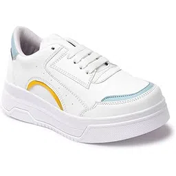 Women’s Casual Sneakers |Lace-Up Stylish Comfort Walking Shoes | Trendy Everyday Footwear