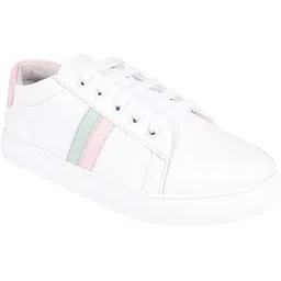 Women?s Lace-Up Casual Sneakers Shoe|| Comfortable Everyday Fashion Trainers with Lightweight Sole