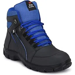 Mens Genuine Leather Steel Toe Safety Hikking and Trekking Boots