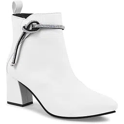 Chain Detail Embelished Boots