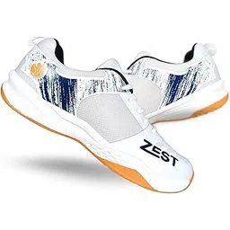 Zest Non Marking Badminton Shoes Lightweight, Durable & Flexible Badminton Shoes Also Perfect for Squash, Table Tennis, Volleyball, Basketball, Pickleball & Indoor Sports