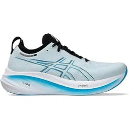 Mens Gel-Nimbus 26 Cool Grey/Bright Cyan Running Shoes - 9 UK (1011B794.023)
