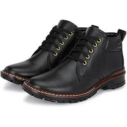 POS Men's Mid Top Ankle Formal Boots