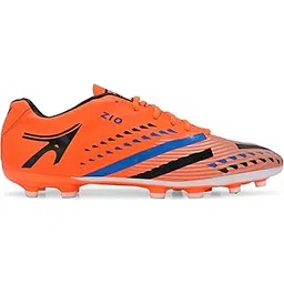 PRO ASE SPORT Football Shoes with Rubber Studs - Ideal for Hard & Artificial Turf Surfaces | Orange, Black, Golden.