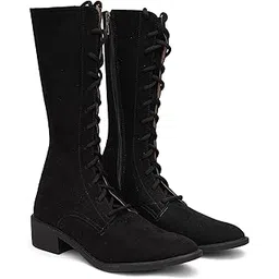 Women’s Long Boots | Premium Knee High Leather Boots with Block Heel | Luxury Fashion Footwear
