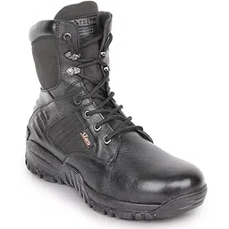 Anti-Skid High Ankle, Genuine Leather Tactical Men's Military Boot - BHUVAN Black