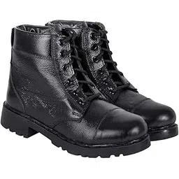 Men's Lace-Up Leather Boots Combat