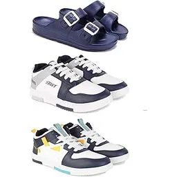 DRACKFOOT Men's Sports Shoes | Lightweight Stylish & Easy to Wear for Men'sGRT-SPO-(3-Combo)-3115-1075-1074