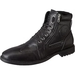 Royal Enfield Unisex Adult Mudbound Boots Black Shoes-Uk 11 (Rlcsoa220234)
