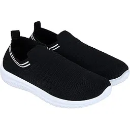 Womens CRYSTAL-104 Black Sneaker - 9 UK (CRYSTAL-104BLK-9)