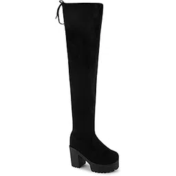 Latest and Stylish Alluring Block Heel Long Ankle Boots Extra Cushioned Long Boot for Womens and Girls