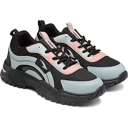 Men FLORA-03 Running and Casual wear Running Shoes with Laces, Lightweight and Comfortable Shoes Gym and Sports Shoes for Women & Girls with Stylish Design